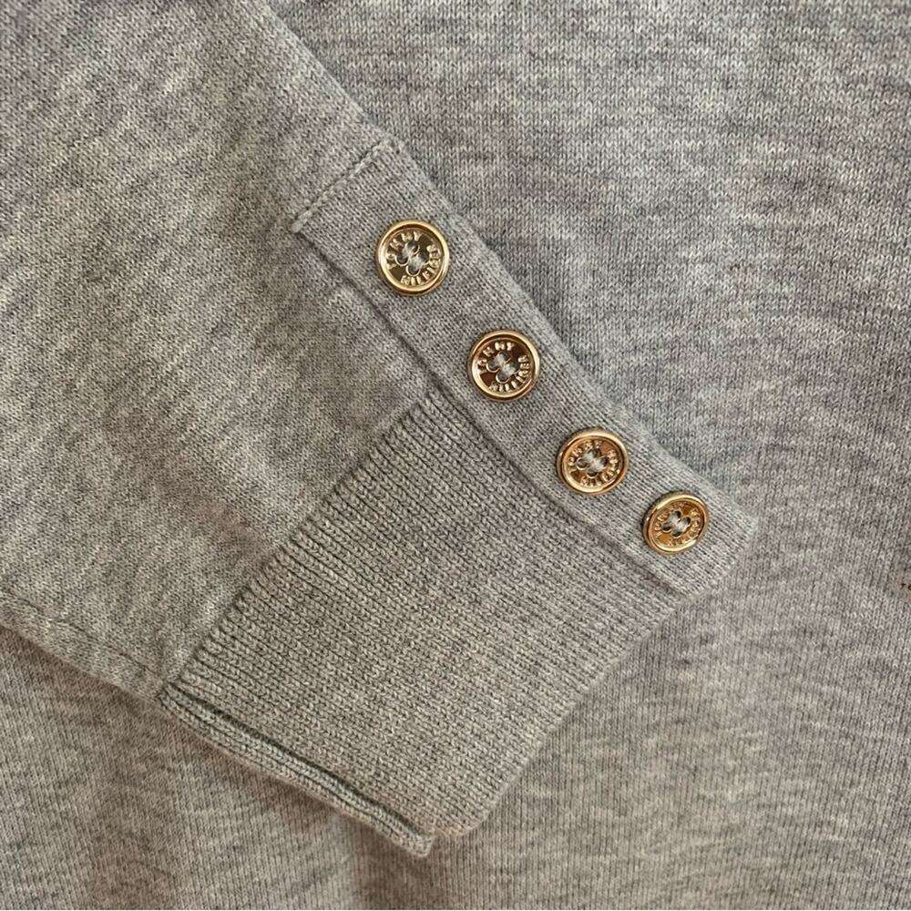 Tommy Hilfiger Grey Stella Flag Mock Neck Sweater NWT Medium - Picture 5 of 7